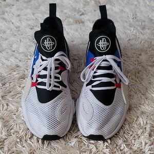 Nike Air Huarache E.D.G.E. TXT QSAO1697-001 White/Blue Men's Sz 9.5